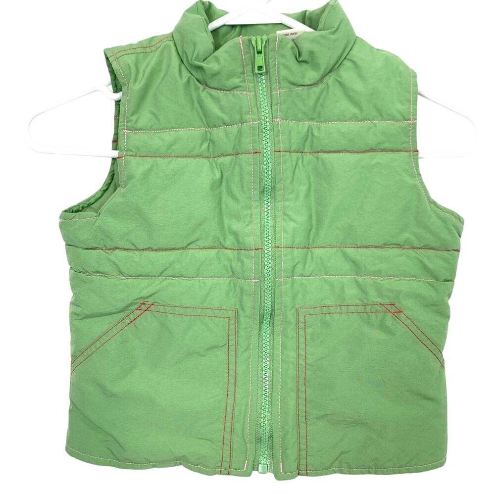 KC PARKER Hartstrings Green Puffer Vest Jacket 7/8
